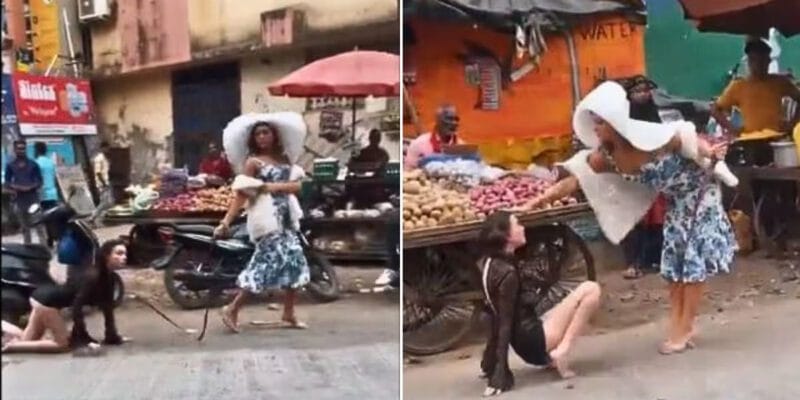 Mumbai: सड़क पर जानवर की तरह घुमाया गया महिला को, गले में था कुत्ते का पट्टा! 1 Mumbai: सड़क पर जानवर की तरह घुमाया गया महिला को, गले में था कुत्ते का पट्टा!