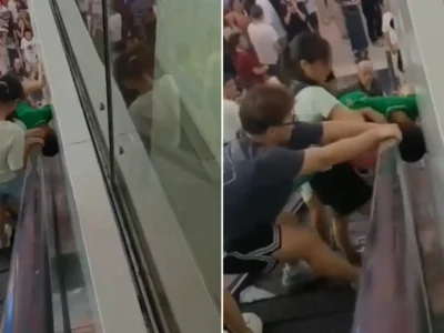 Child Stuck in Escalator: बच्चे का सिर एस्केलेटर में फंसा, रूह कांप जाएगी! चीन के मॉल का वायरल वीडियो देखकर माता-पिता की सांस अटक गई! 4 Child Stuck in Escalator