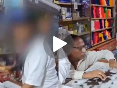 Slipper Beating in Thane for Molestation: ठाणे में छेड़छाड़ पर चप्पल से धुनाई, लड़की ने दुकानदार को सिखाया सबक!