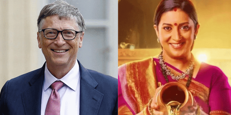 Viral Video: 'क्योंकी...' में नजर आए बिल गेट्स, स्मृति इरानी से बोले - जय श्री कृष्ण 1 बिल गेट्स