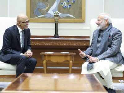 भारत में खड़ा होगा दुनिया का सबसे मजबूत AI इंफ्रास्ट्रक्चर, 1.5 लाख करोड़ का निवेश करेगा माइक्रोसॉफ्ट; सत्य नडेला का ऐलान 11 माइक्रोसॉफ्ट