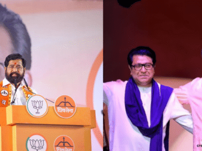 उपमुख्यमंत्री एकनाथ शिंदे का उद्धव ठाकरे और राज ठाकरे पर तीखा प्रहार, किस उद्योगपति से मुलाकात की दिलाई याद?