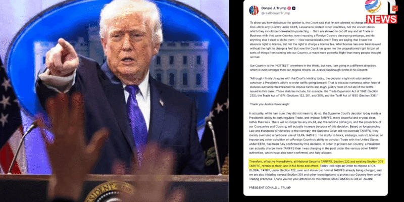 Trump vs Supreme Court: अमेरिकी सुप्रीम कोर्ट ने राष्ट्रपति ट्रम्प के वैश्विक टैरिफ को किया 'अवैध' घोषित 1 Trump vs Supreme Court