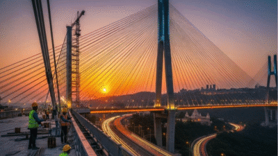 देश का सबसे ऊंचा केबल-स्टे ब्रिज बनकर तैयार! 1 मई से Mumbai-Pune सफर होगा 30 मिनट छोटा 30 Mumbai-Pune