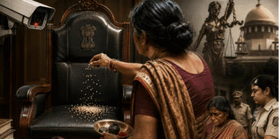 अदालत में टोना-टोटका