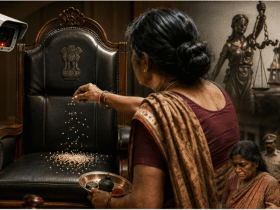 अदालत में टोना-टोटका: जज की कुर्सी पर सरसों छिड़कने वाली महिला हुई गिरफ्तार 2 अदालत में टोना-टोटका