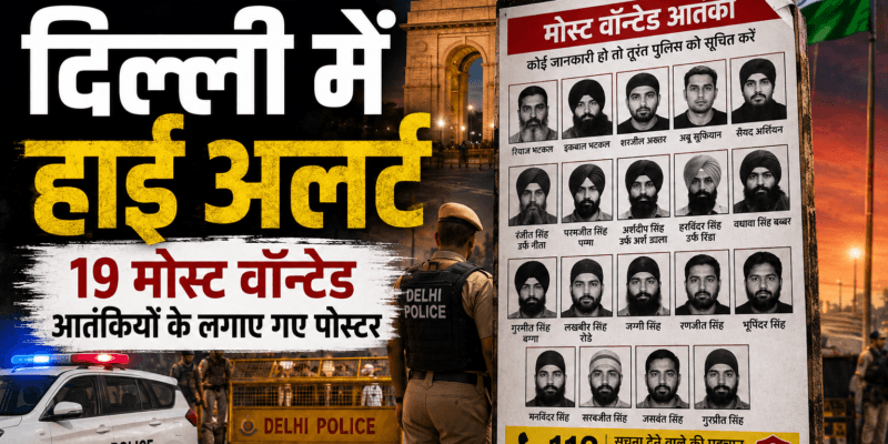 15 अगस्त से पहले दिल्ली में हाई अलर्ट, 19 मोस्ट वॉन्टेड आतंकियों के लगाए गए पोस्टर 1 दिल्ली