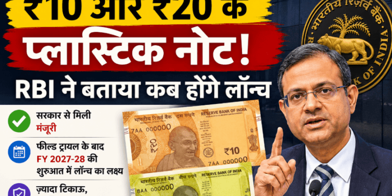 ₹10 और ₹20 के प्लास्टिक नोट पर बड़ा अपडेट, RBI ने बताया कब हो सकता है लॉन्च 1 RBI