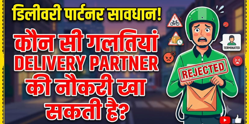 डिलीवरी पार्टनर की नौकरी बचानी है तो जान लें ये 5 जरूरी नियम, एक गलती से ब्लॉक हो सकती है ID 1 डिलीवरी पार्टनर